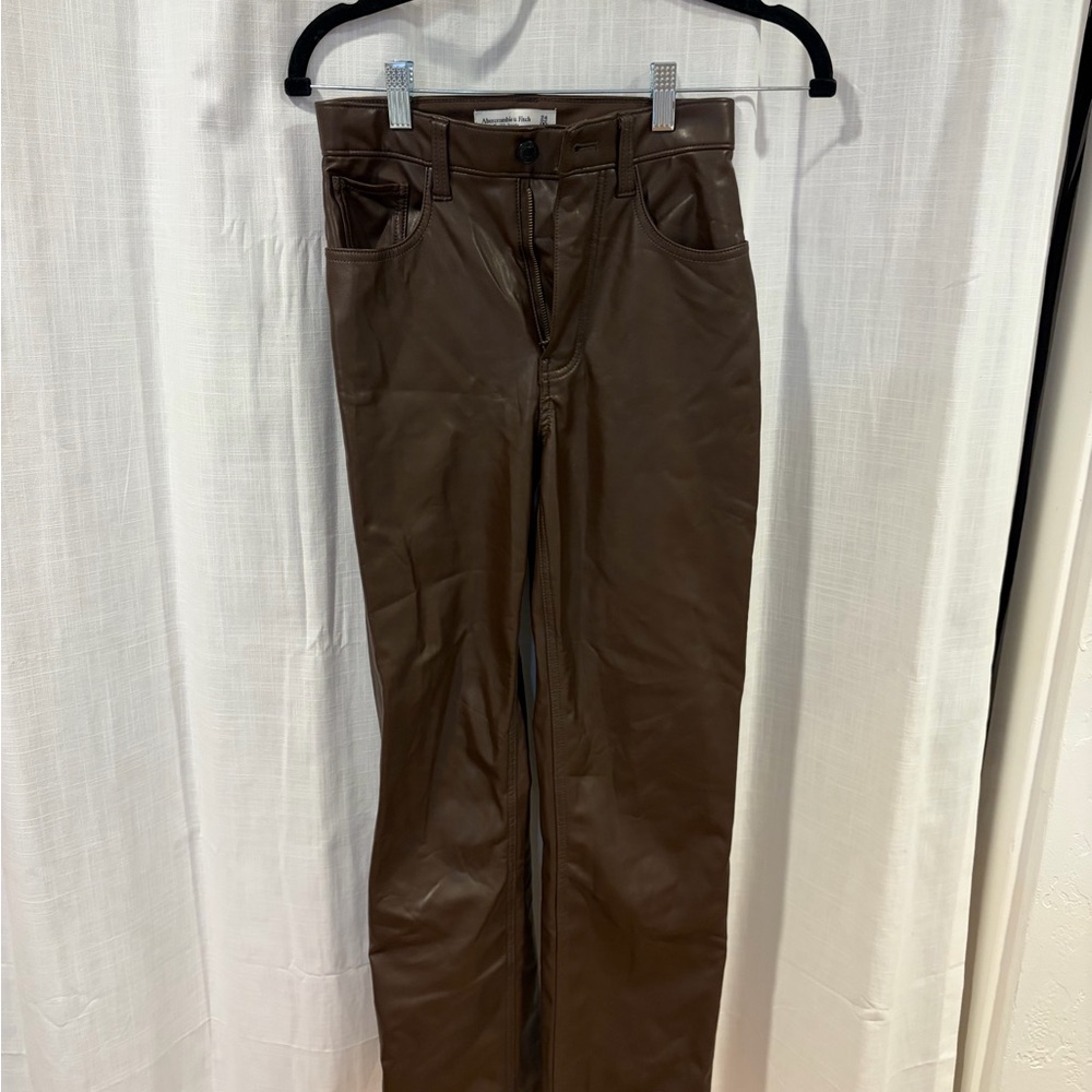 Abercrombie & Fitch Leather Trousers